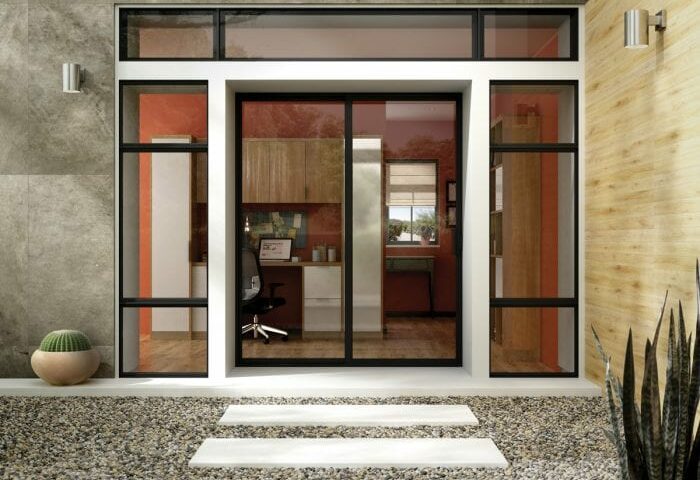 Aluminum doors